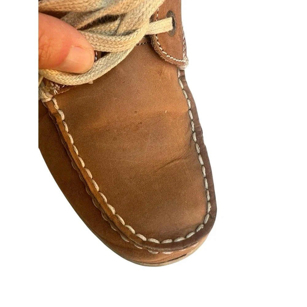 Margaritaville Boat Shoes Size‎ 8 Women's (6.5 Men's) Leather Upper Lace-up
